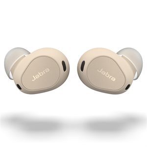Écouteurs-boutons véritablement sans fil Elite 10 de Jabra, crème
