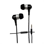 NÜPOWER Stereo 3.5 mm In-Ear Wired Headphones / Earbuds With Microphone, Black