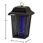 Flowtron 1.5 Acre Electronic Insect Killer 40-watts - Black