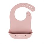 Bazzle Baby Silicone Foodie Bibs, 2-Pack - Pink / Cranberry