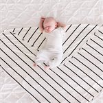 Bazzle Baby Forever Swaddle & Hat Set - Classic Stripe