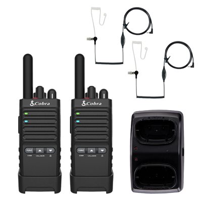Cobra PX650 Prof FRS Two-Way Radio 2 Pack w / Hdsets