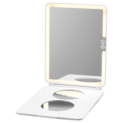 Case-Mate LuMee Studio White Light Portable Makeup Mirror – White 