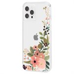 Case-Mate Rifle Paper Case for iPhone 12 Pro Max with Micropel - Rose