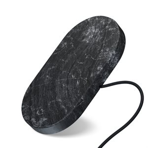 Einova Wireless 10W Dual Charging Stone - Black Marble