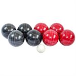 TRIUMPH 100mm Outdoor Resin Bocce Red / Blue 2 Teams Set of 8 Balls 