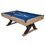 AMERICAN LEGEND 84" Kirkwood Billiard Pool Table - Blue
