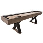 AMERICAN LEGNED 9' Kirkwood 2-in-1 LED Light Up Shuffleboard / Bowling Game Room Table
