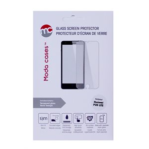 Protecteur d’écrans en verre Moda pour Huawei P20 Lite, Transparent