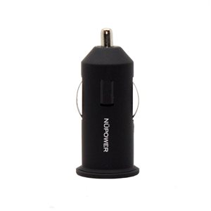 NuPower Vehicle Power Adapter Dual USB Port with 4.2 Amp Output, Black