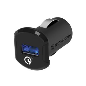 Scosche 18-Watt Quick Charge Car Charger Black