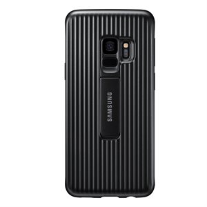 Couverture avec béquille Samsung d’origine pour Galaxy S9, Noir